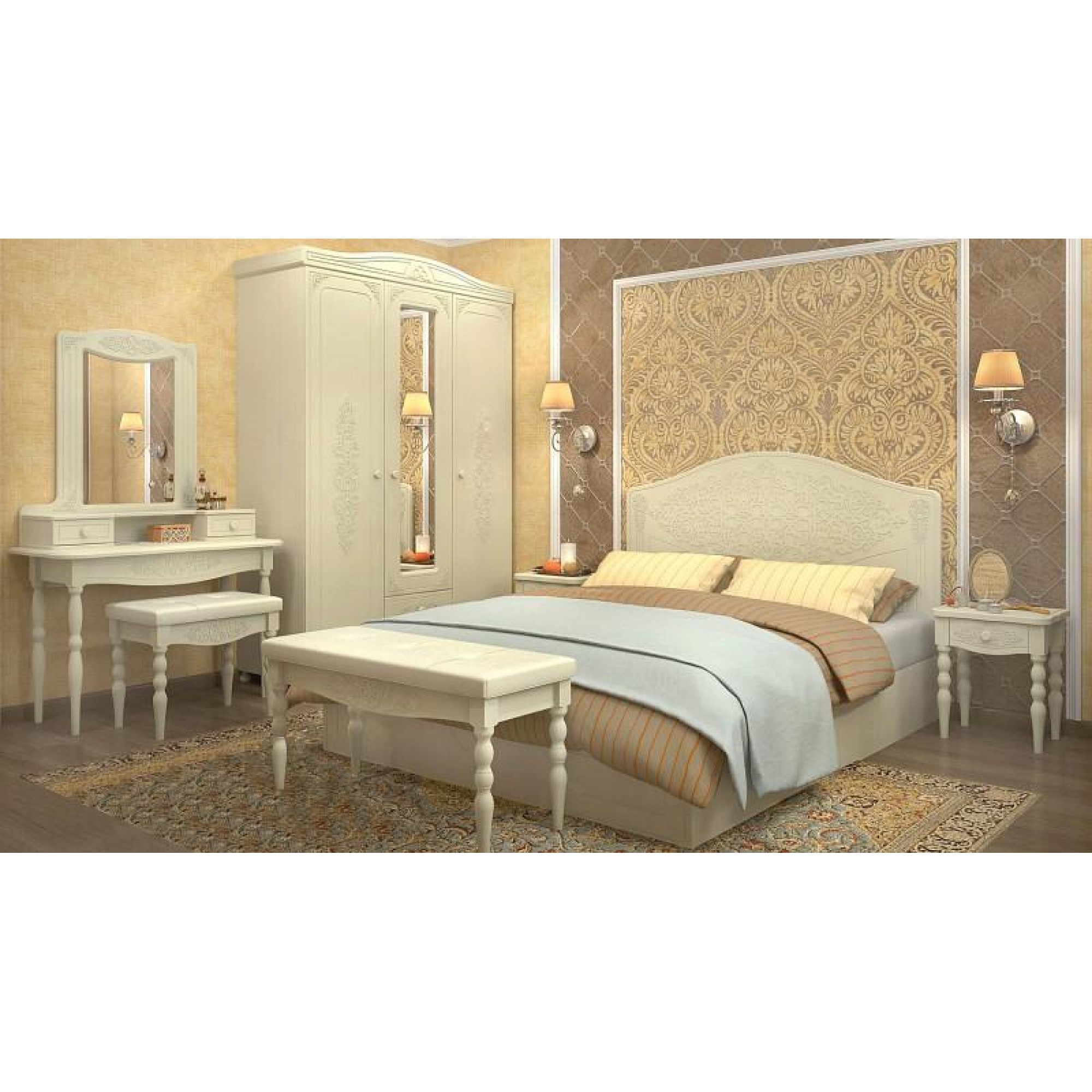 Гарнитур для спальни Ассоль плюс KOM_Assol_plus_bedroom_1