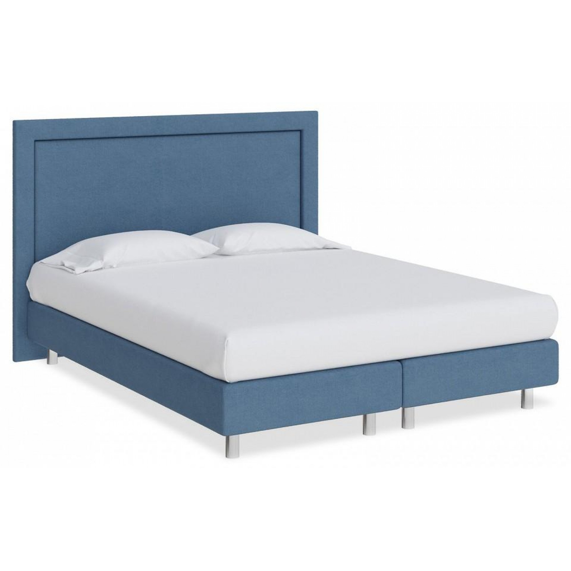 Кровать двуспальная London Boxspring Lift  ORM_160-200-LondonBoxspringLift-TetraBlue