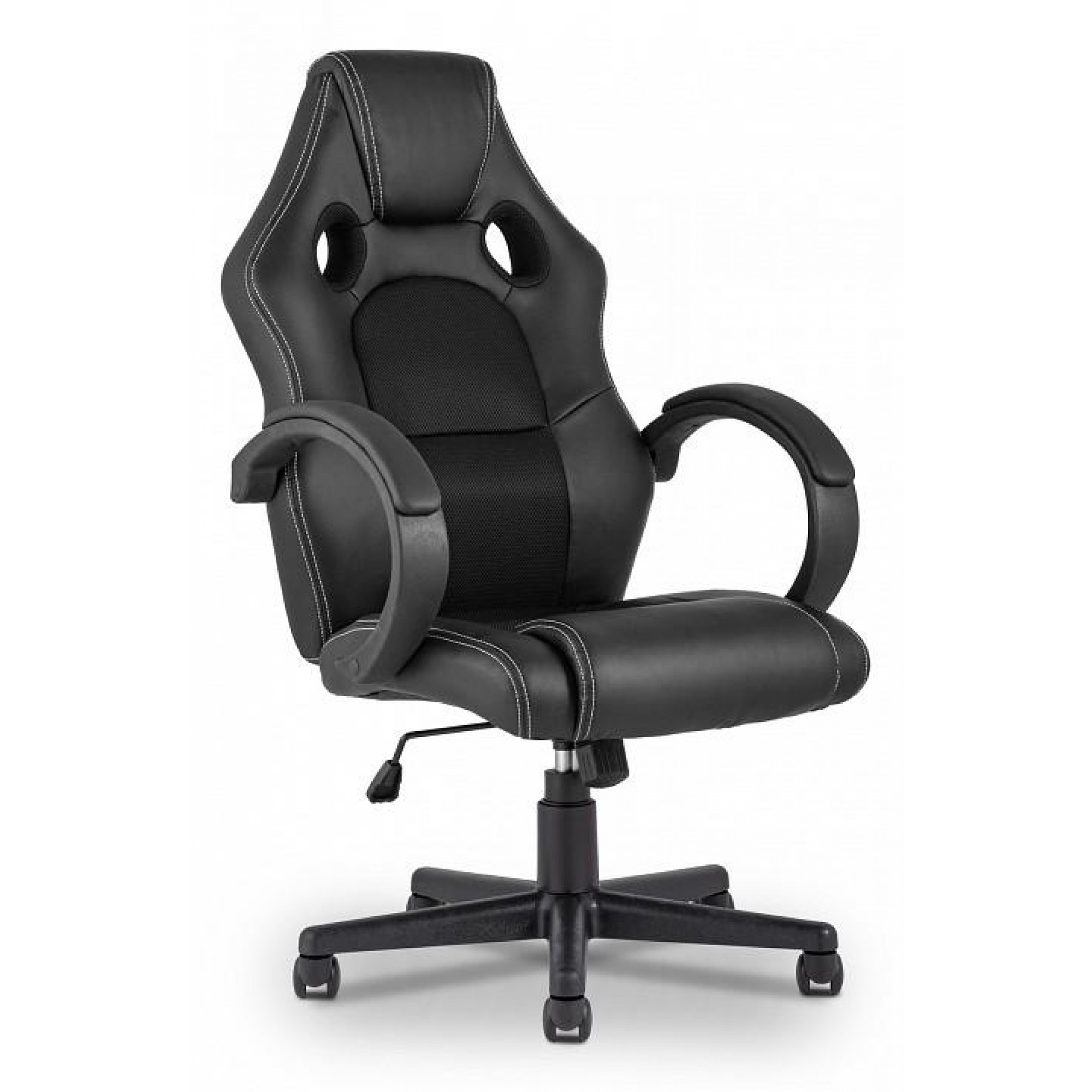 Кресло игровое TopChairs Renegade черный 630x700x1090-1190(SGR_SA-3002_black)