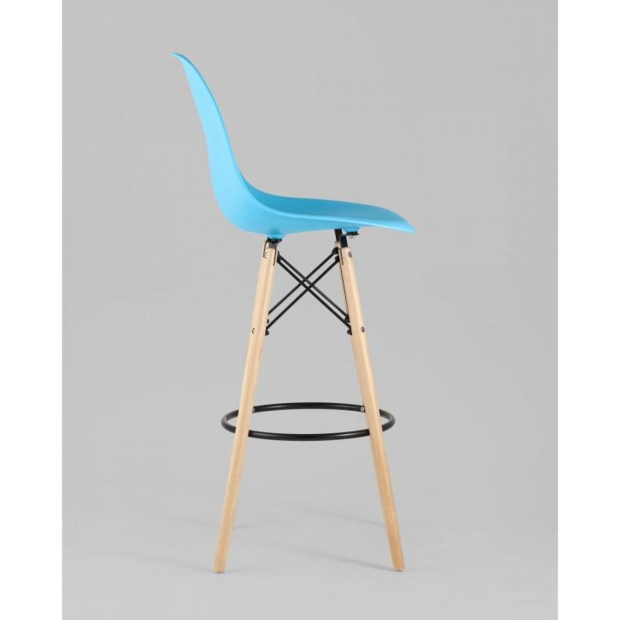 Стул барный Eames    SGR_8056H_BLUE_90072_SEAT_DUAL