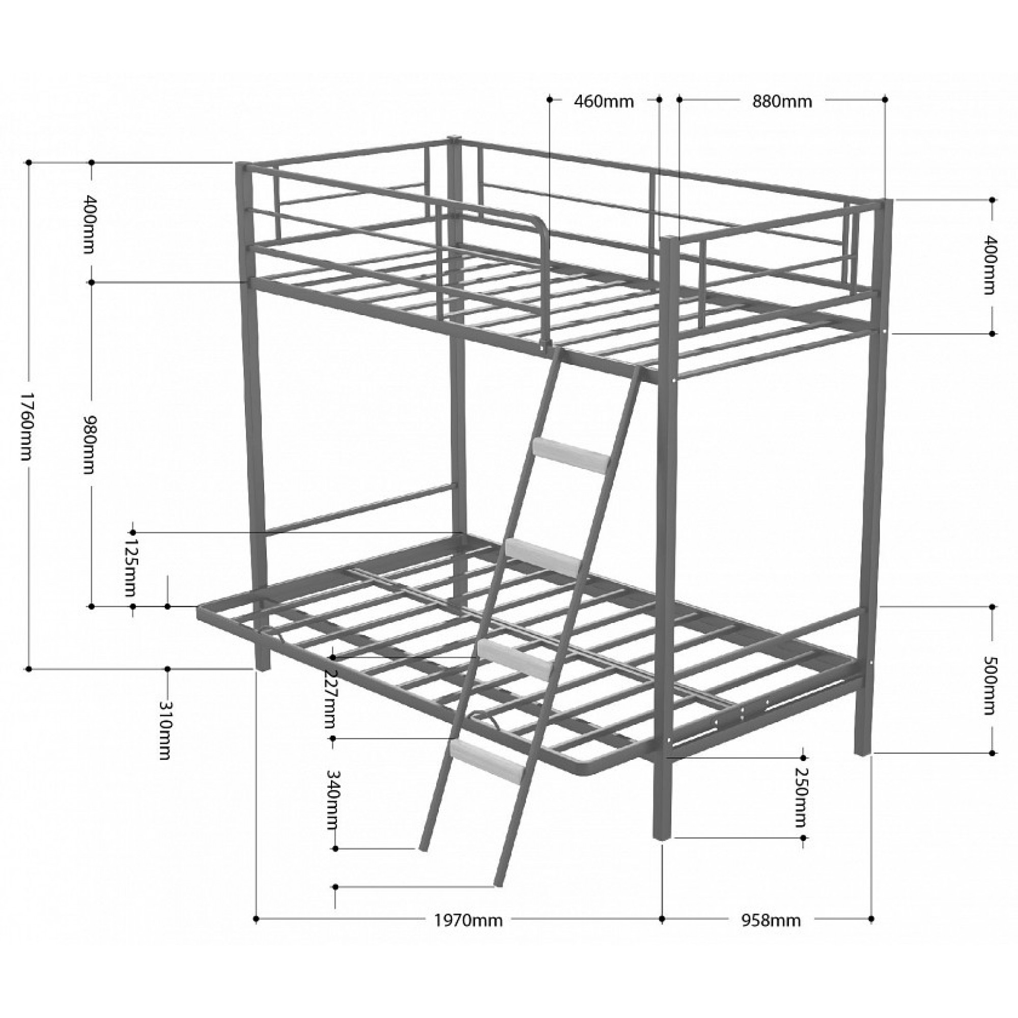 Кровать двухъярусная Дакар 2    FSN_4s-dak2_vs-vat-8014