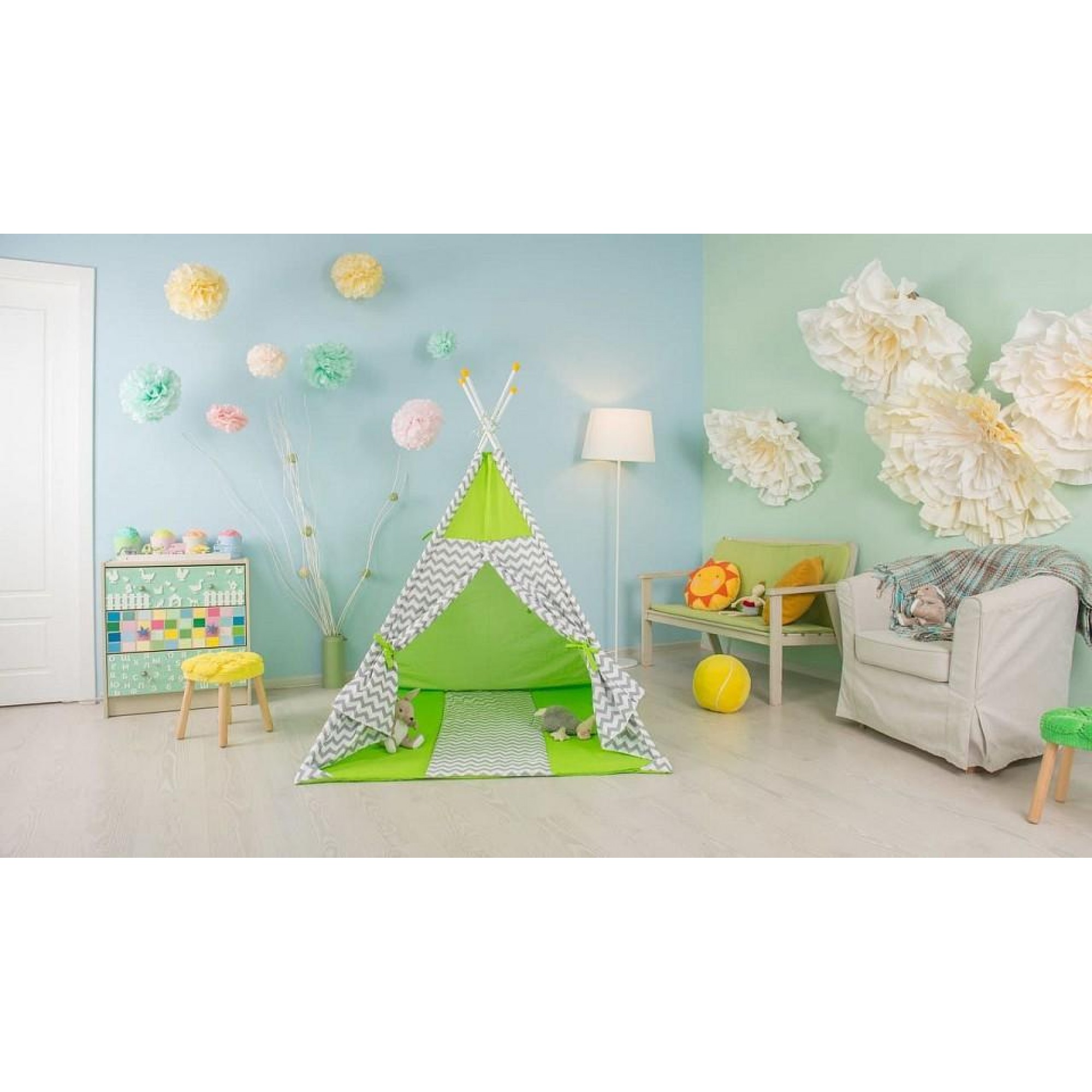 Палатка Polini Kids Зигзаг    TPL_0001433-4