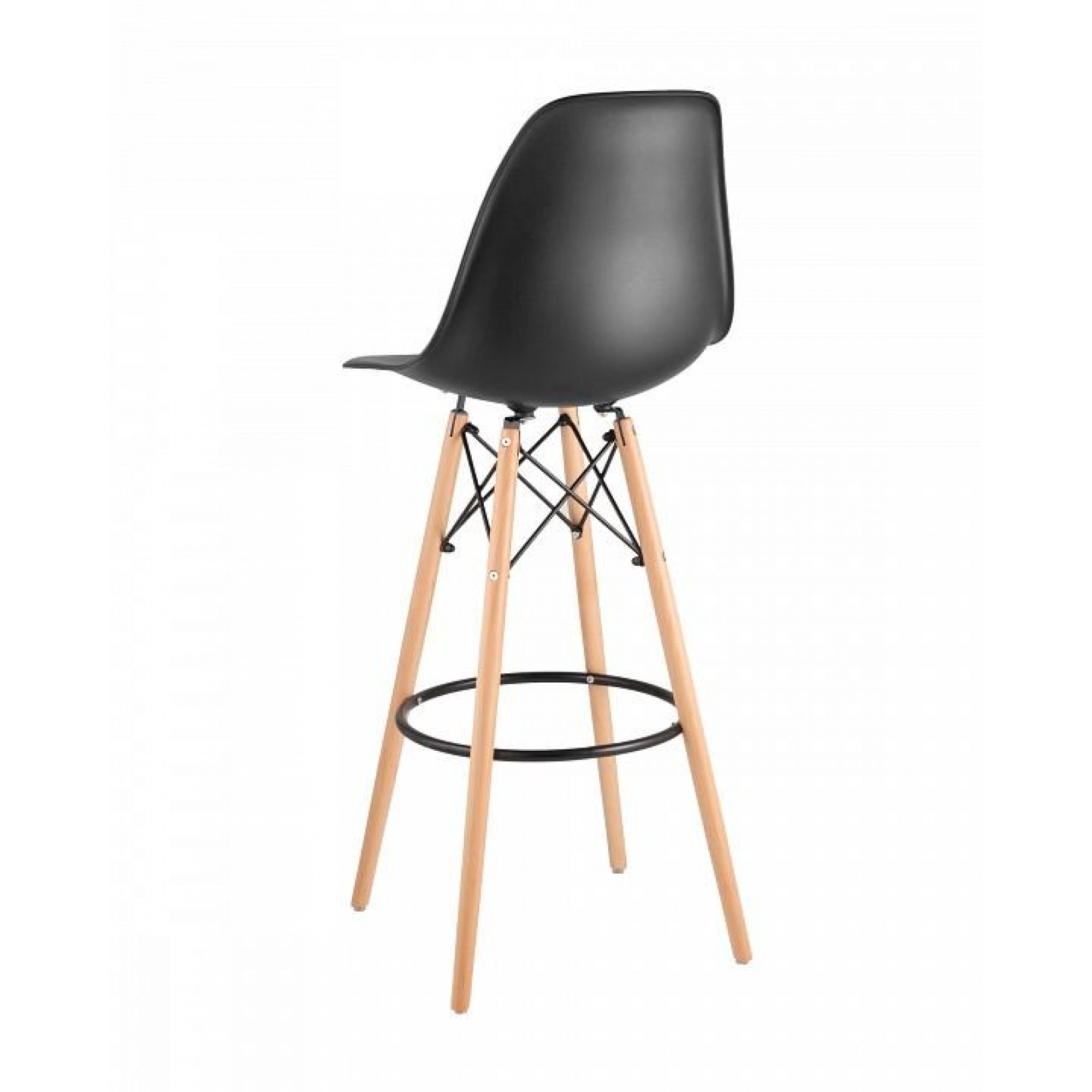 Стул барный Eames    SGR_8056H_BLACK_SEAT