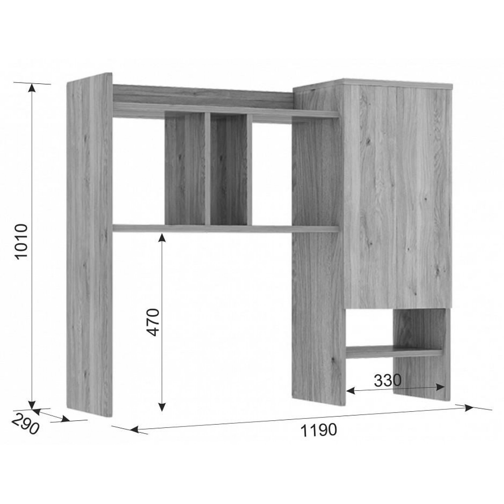 Гарнитур для детской Модерн КД90    MBS_KD90Modern-2169