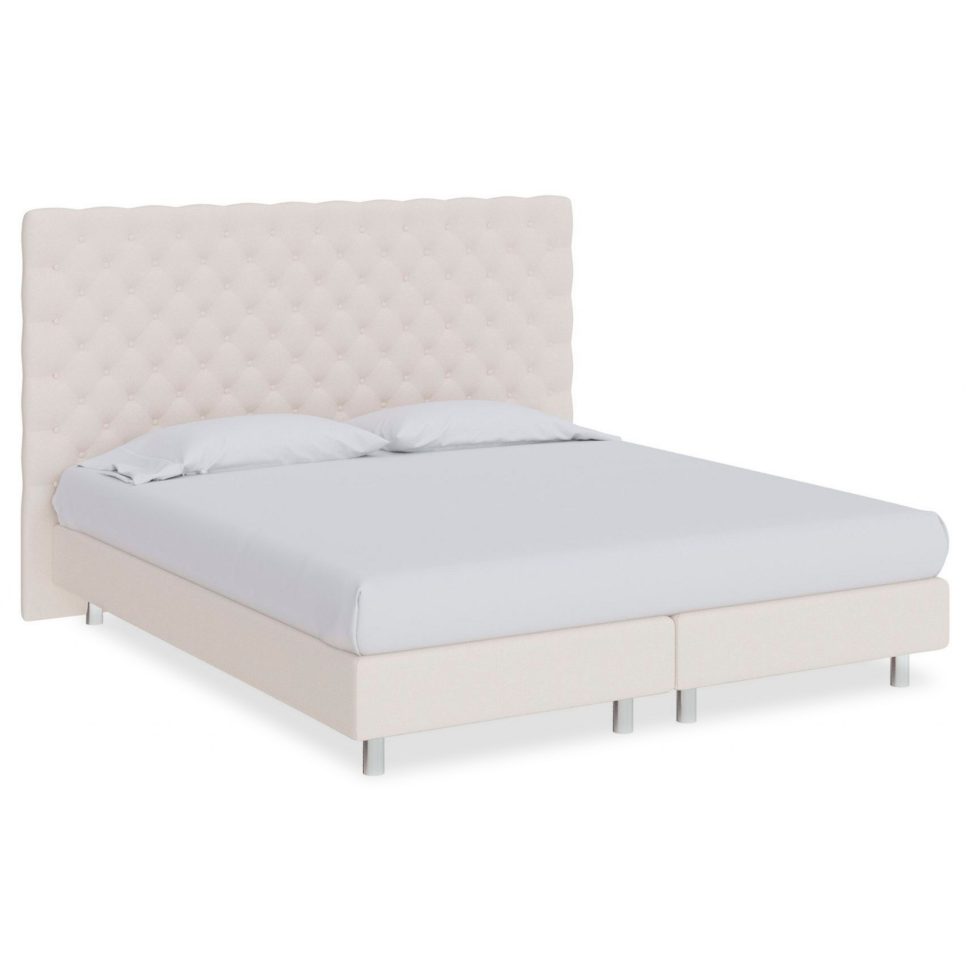 Кровать двуспальная Paris Boxspring Lift  ORM_160-200-ParisBoxspringLift-SavanaMilk