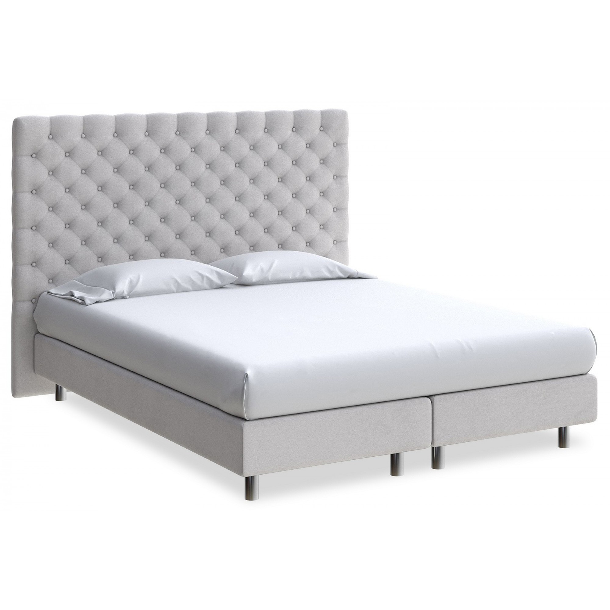 Кровать двуспальная Paris Boxspring Lift  ORM_160-200-ParisBoxspringLift-UltraGreyStone