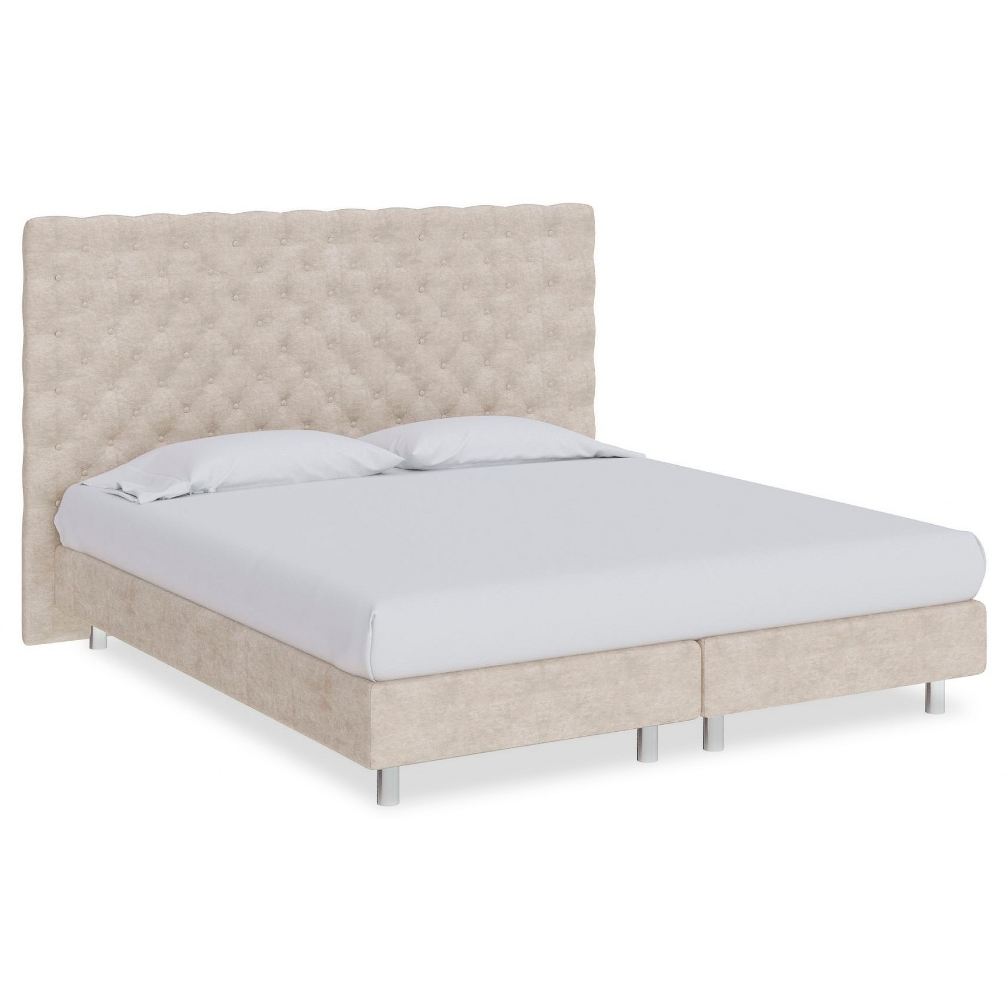 Кровать двуспальная Paris Boxspring Elite  ORM_160-200-ParisBoxspringElite-LoftyTaupe