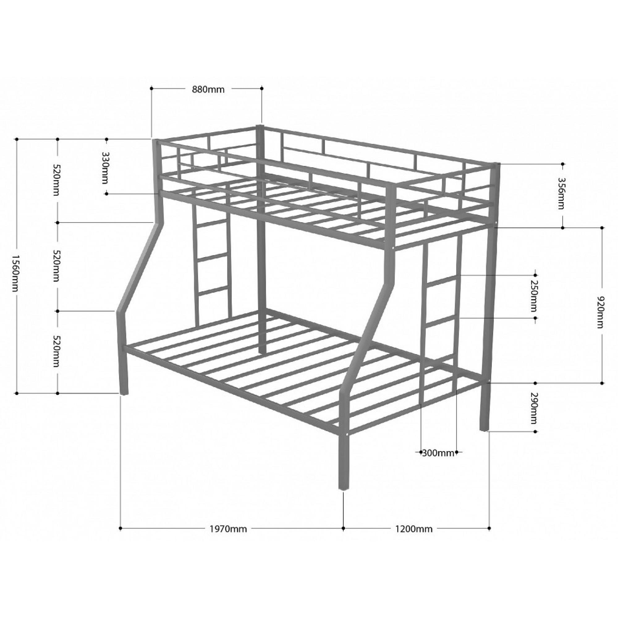 Кровать двухъярусная Милан    FSN_4s-mi_pd-9003