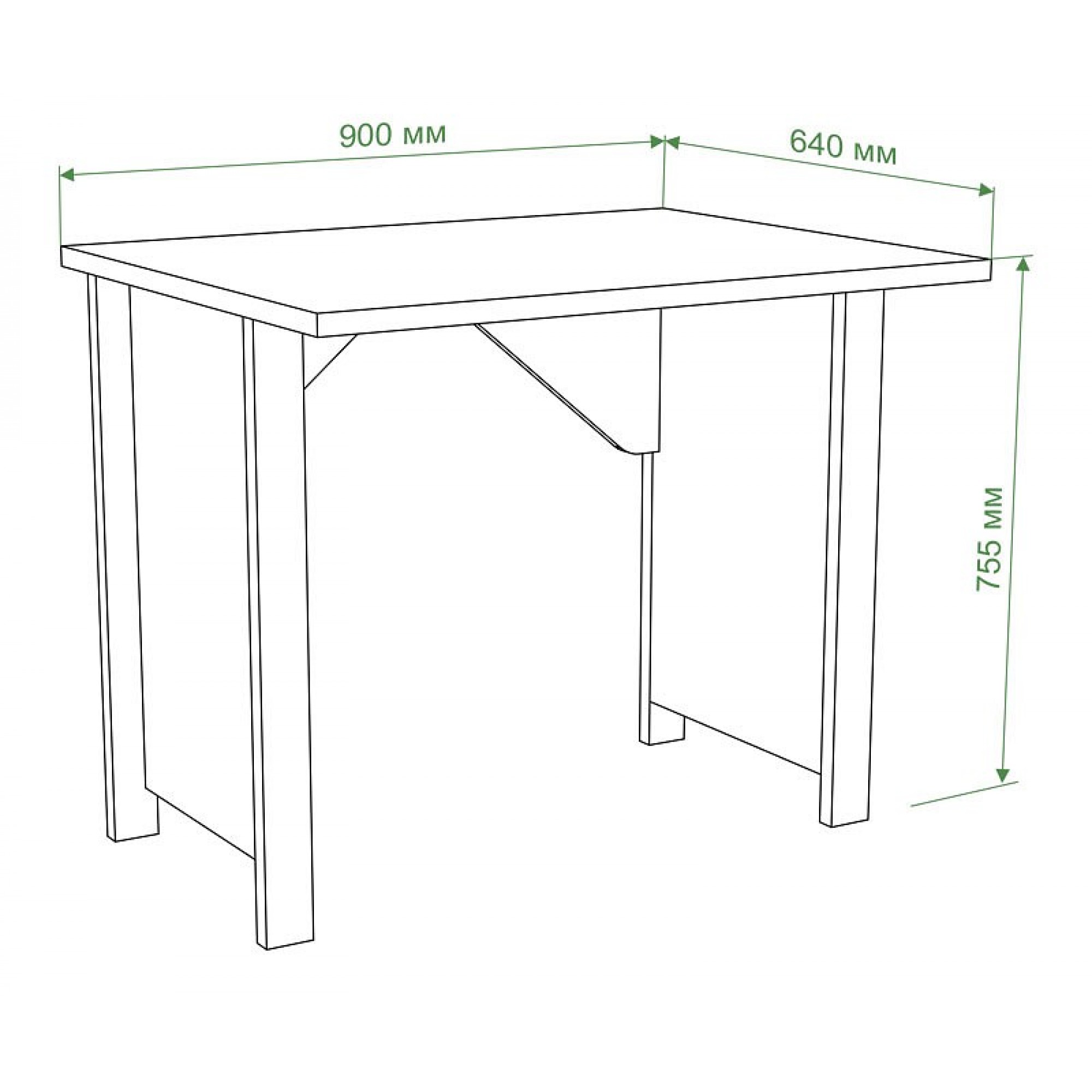 Стол письменный Бартоло СТД-90    MER_STD-90_KBE