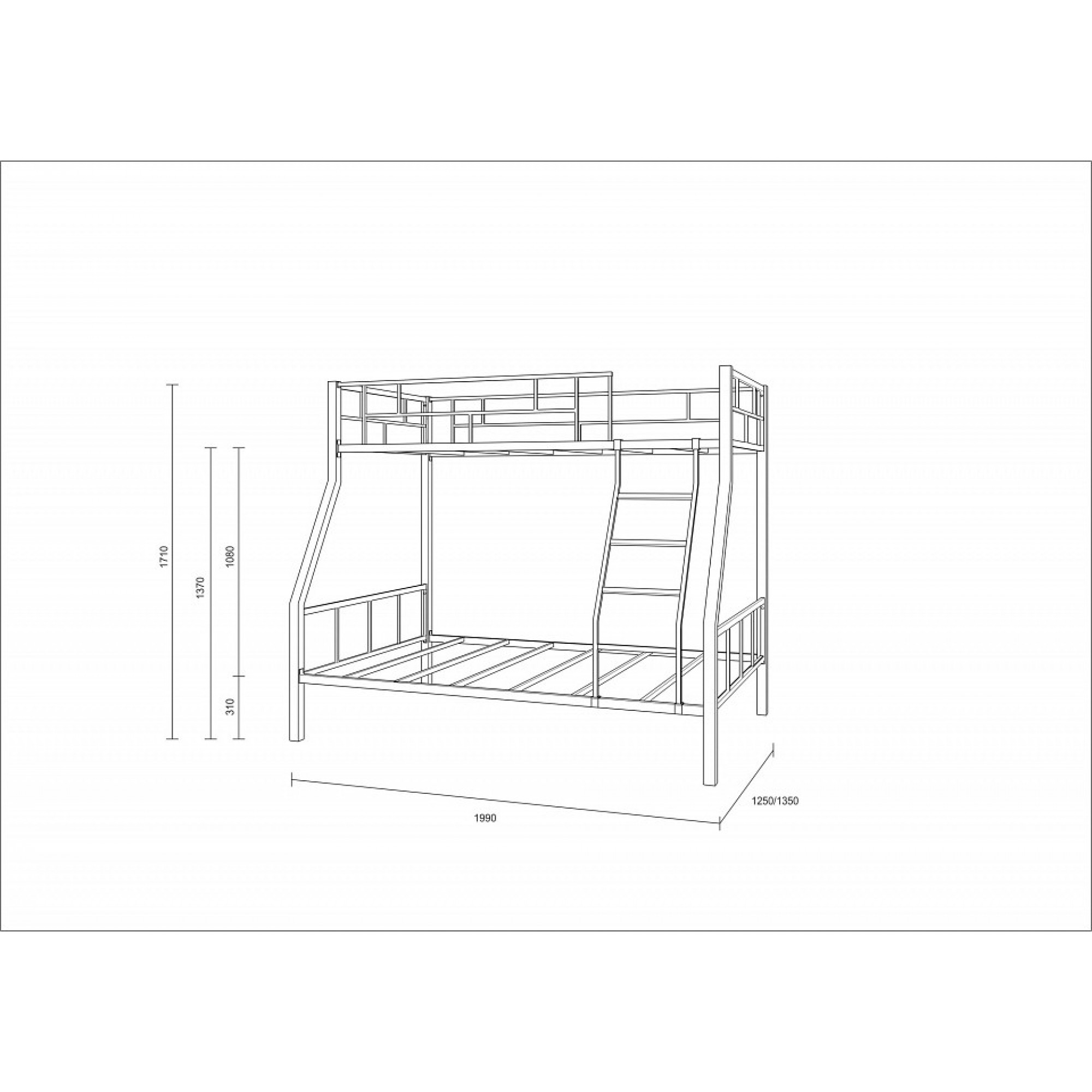 Кровать двухъярусная Раута    FSN_4s-ra-1014