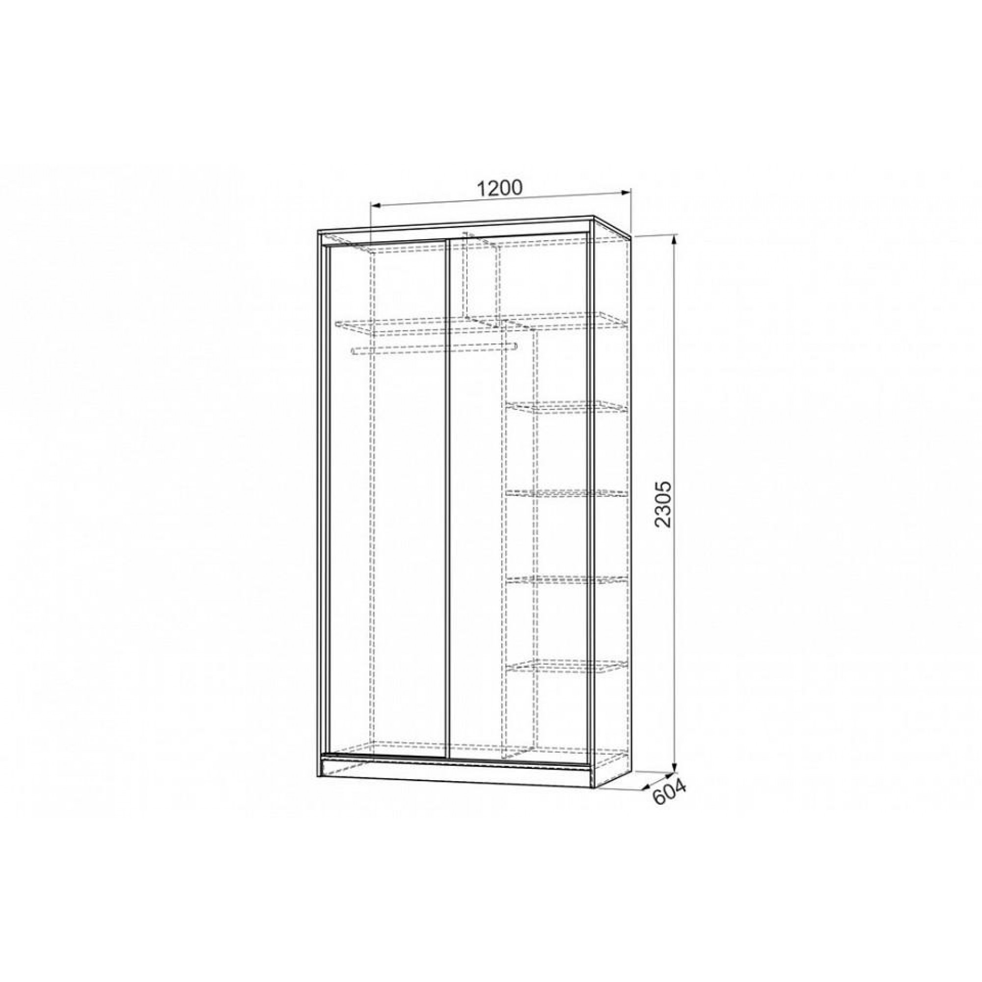 Шкаф-купе Рио 1-600 волны 2    MBS_SK-04R34_1544