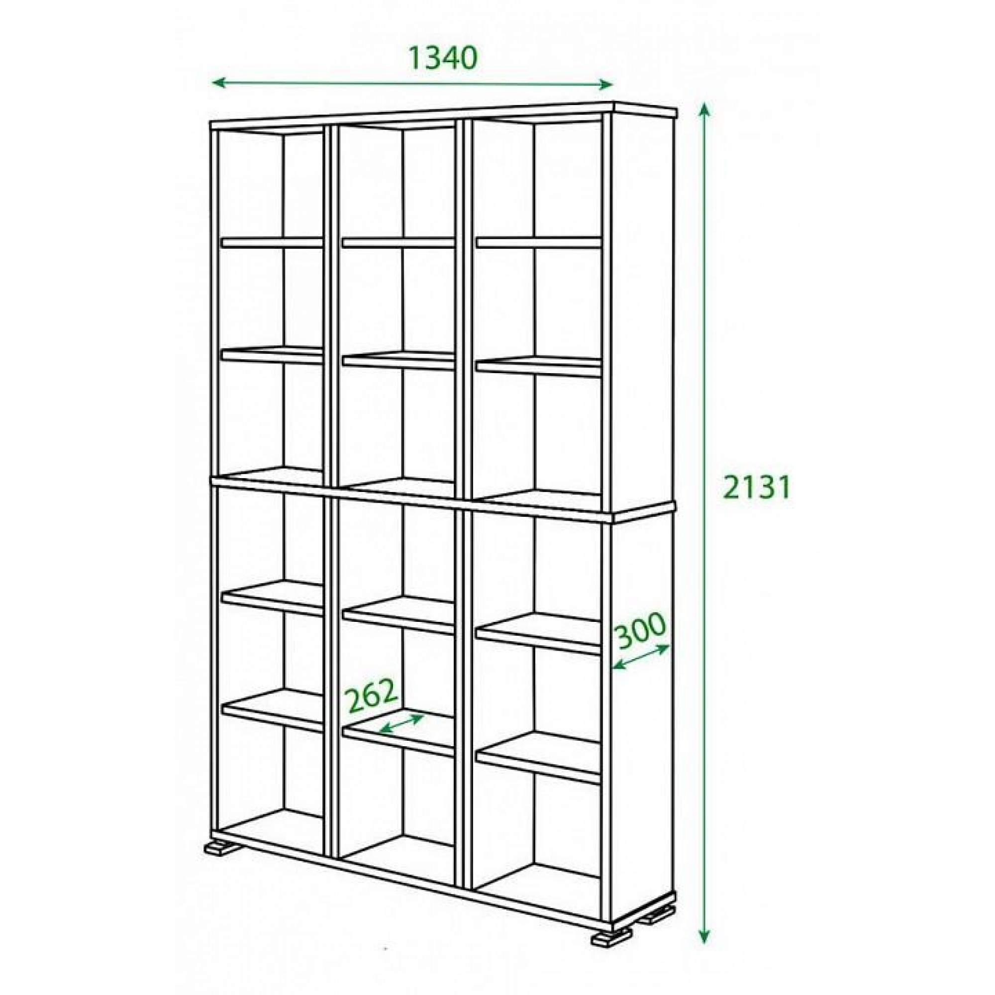 Стеллаж комбинированный Домино ПУ-40-3    MER_PU-40-3_KV