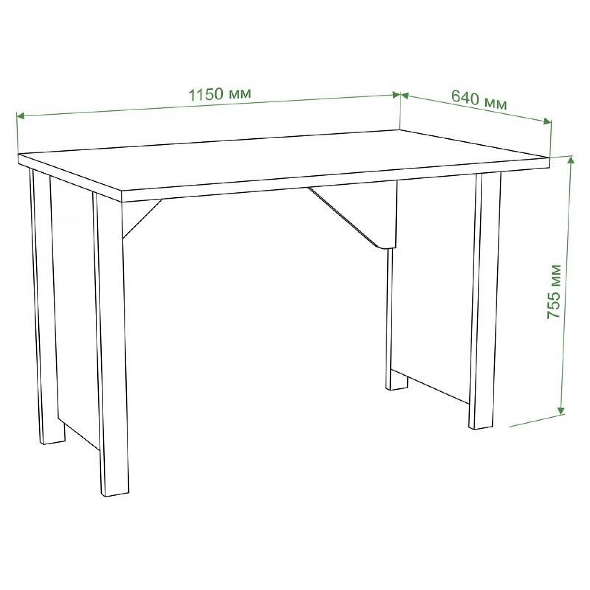 Стол письменный Бартоло СТД-115    MER_STD-115_SHK