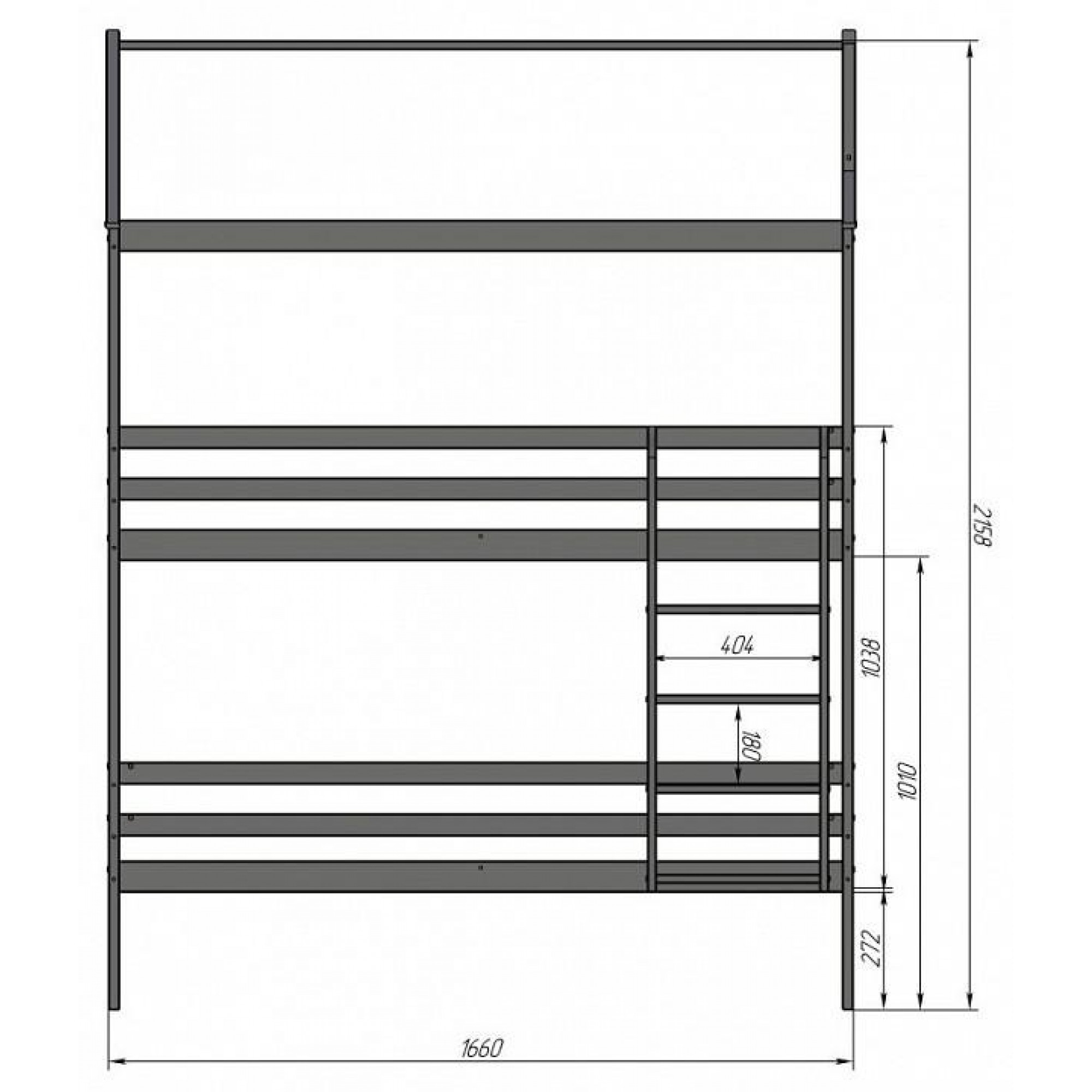 Кровать двухъярусная Р429.1    MZG_404571