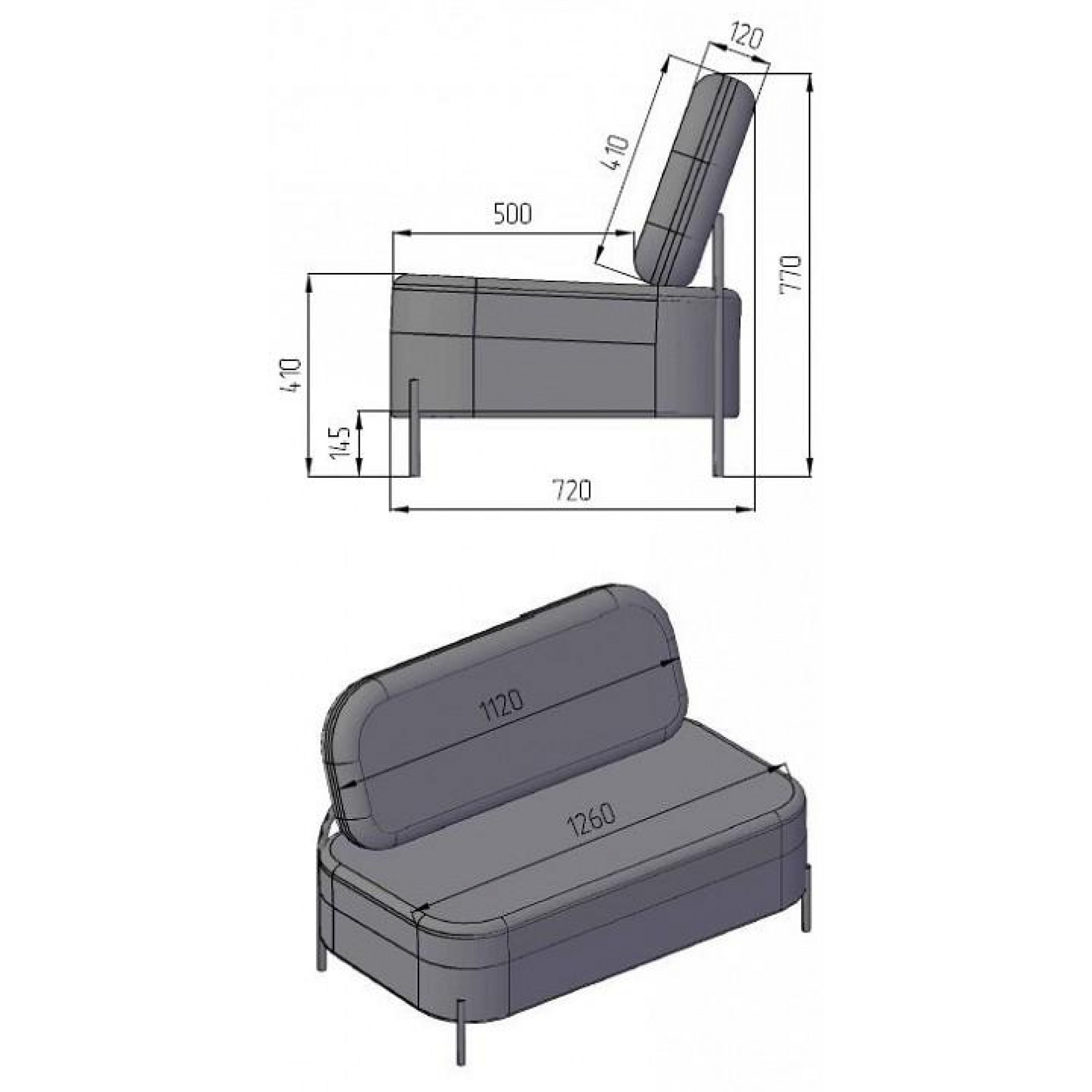 Диван Gawaii    RST_40001803h_SSer