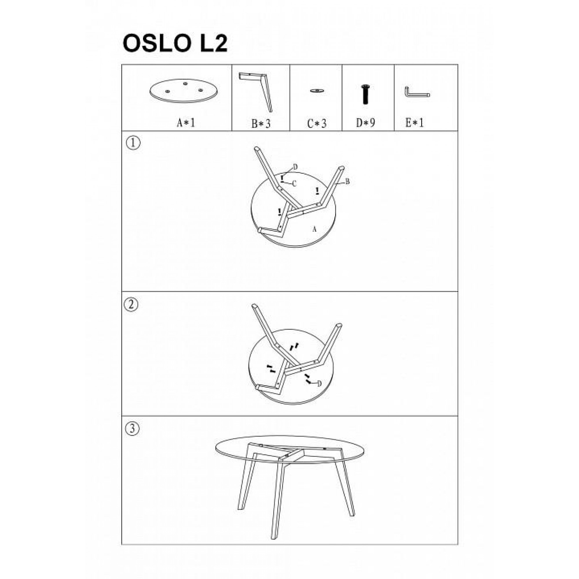 Стол журнальный Oslo L2    SGN_OSLOL2TDM